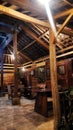 Javanese joglo houses made of teak wood last for hundreds of years, giving an old and classic impression
