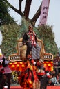 Javanese performing reog dance to celebrate election Carnival (Kirab Pemilu) Party
