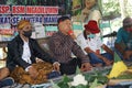 Javanese thanksgiving for Anniversary of Pasar Jajanan Ndeso Sor Pring. Pasar Jajanan Ndeso Sor Pring means traditional market tha