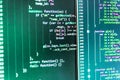 Javascript code in bracket software. Royalty Free Stock Photo