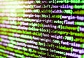 Javascript code in bracket software. Royalty Free Stock Photo