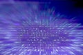 Javascript code. Computer programming source code. Radial blurred abstract screen of web developer. Colorful digital technology mo Royalty Free Stock Photo