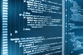 JavaScript code in text editor. Royalty Free Stock Photo