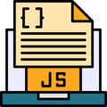 Javascript File Vector Icon Design