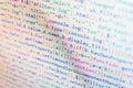 Javascript functions, variables, objects. Software development. Script procedure creating. Royalty Free Stock Photo