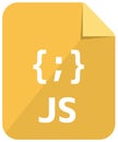 Javascript icon | Major programming language vector icon illustration color version