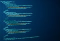 Javascript lines of code for website application. Script language for software development. React Coding. Source code