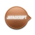 Javascript logo badge - programming and web development symbol Royalty Free Stock Photo