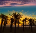 Javea El Arenal beach sunrise Mediterranean Spain Royalty Free Stock Photo