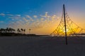 Javea El Arenal beach sunrise Mediterranean Spain Royalty Free Stock Photo