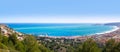 Javea panoramic in Alicante aerial view Valencian Community spain