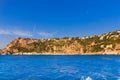 Javea playa Ambolo caleta Figuera Xabia in Alicante Royalty Free Stock Photo