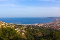 Javea Xabia aerial skyline from Molins Alicante Spain Royalty Free Stock Photo