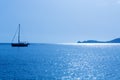 Javea Xabia morning light sailboat in Alicante