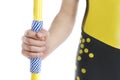 Javelin in hand Royalty Free Stock Photo