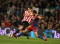 Javi Martinez fight with Mascherano Royalty Free Stock Photo