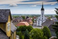 JAVORNIK - CZECH REPUBLIC - JUNE 07, 2017: Summer View of Javornik Town from Jansky Hill (Jansky Vrch) Castle, Olomouc Region, Cz