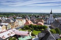 JAVORNIK - CZECH REPUBLIC - JUNE 07, 2017: Summer View of Javornik Town from Jansky Hill (Jansky Vrch) Castle, Olomouc Region, Cz