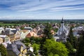 JAVORNIK - CZECH REPUBLIC - JUNE 07, 2017: Summer View of Javornik Town from Jansky Hill (Jansky Vrch) Castle, Olomouc Region, Cz