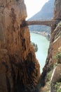 Jaw-dropping El Caminito del Rey The King`s Little Pathway near Malage in Spain