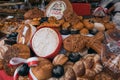 Fresh bread for sale on a festival