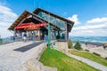 Jaworzyna Krynicka, Poland - August 21/2015; The upper station of the gondola lift