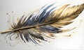 Jay Feather Artwork Background Painting Abstract Digital Art Design - ai generated
