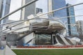 Jay Pritzker Pavilion in Millennium Park locaked in downtown Chicago Royalty Free Stock Photo