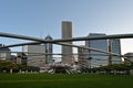 Jay Pritzker Pavillion in Millennium Park, Chicago. Royalty Free Stock Photo