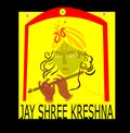 JAY SHREE KRESHNA SHINRE READ AND BLACK AND PINK