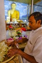 Jaya Sri Maha Bodhi Buddhist temple in Anuradhapura, Sri Lanka