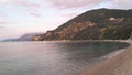 Jaz Beach near Budva at evening Royalty Free Stock Photo