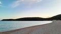 Jaz Beach near Budva at evening Royalty Free Stock Photo