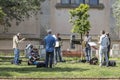 Jazz band playing outdoors at Ciutadella Park, Barcelona.