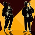 Jazz band with singer, saxophone