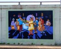 Jazz Blues Big Band Mural On James Road in Memphis, Tennessee.