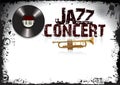 Jazz concert poster Royalty Free Stock Photo