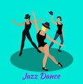 Jazz Dance Concept Flat Design