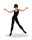 Jazz Dancer Tap Dance, Jitterbug, Swing, Lindy Hop Royalty Free Stock Photo