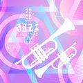 Jazz Festival Live Music Concert Poster Advertisement Banner Royalty Free Stock Photo