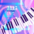 Jazz Festival Live Music Concert Poster Advertisement Banner Royalty Free Stock Photo