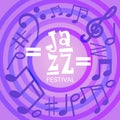 Jazz Festival Live Music Concert Poster Advertisement Banner Royalty Free Stock Photo