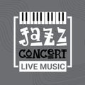 Jazz Festival Live Music Concert Poster Advertisement Retro Banner Royalty Free Stock Photo