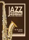 Jazz festival poster Royalty Free Stock Photo