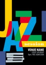 Jazz Festival Poster Template Royalty Free Stock Photo