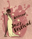 jazz festival poster Royalty Free Stock Photo