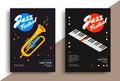 Jazz music festival poster Royalty Free Stock Photo