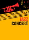 Jazz music poster and flyer