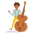 Jazz musician. Vector.