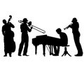 Jazz instruments Royalty Free Stock Photo